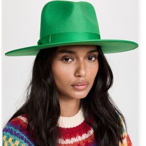 NEW! LACK OF COLOR Vibrant Green Wide-Brim Rancher wool